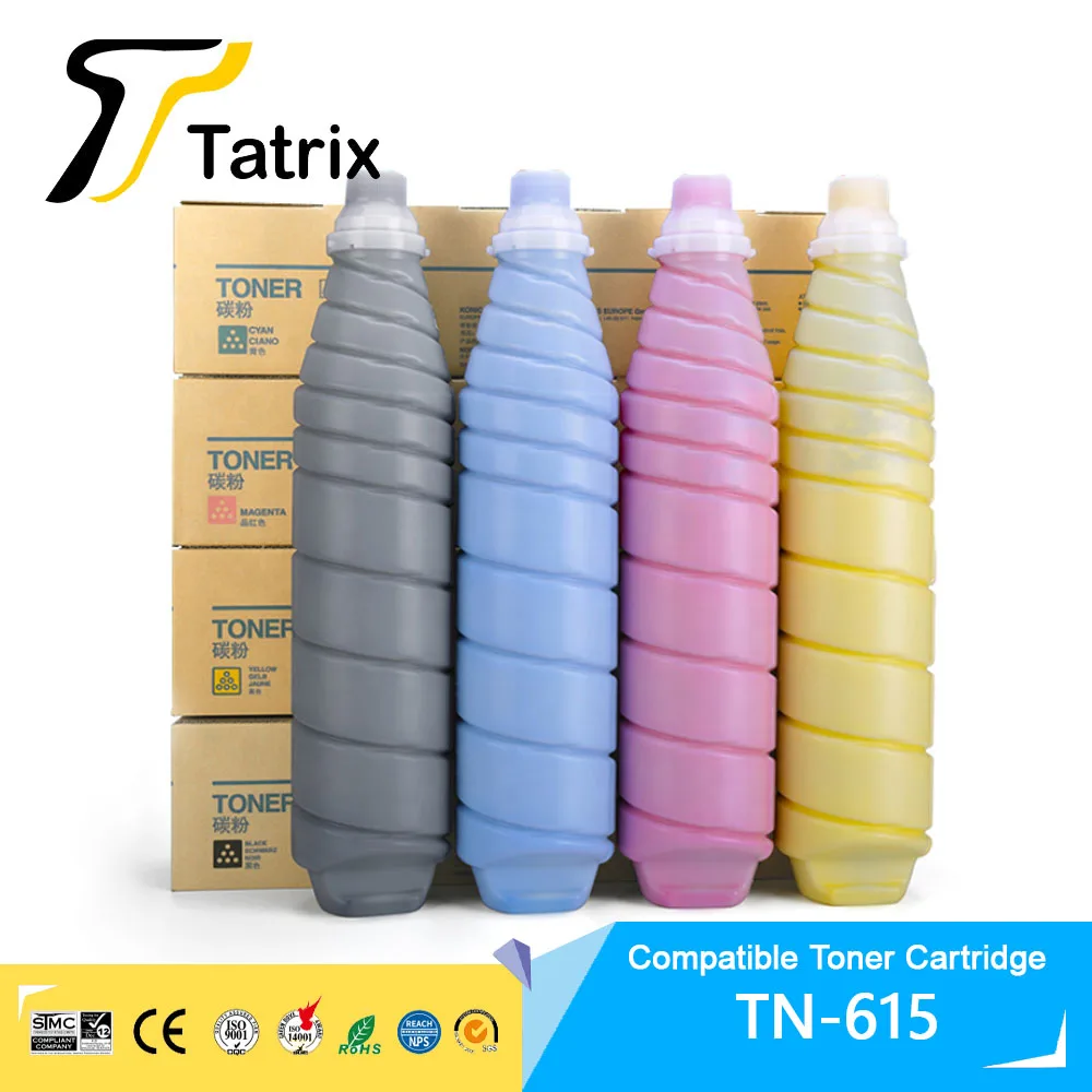 Tatrix TN615 TN-615 TN615BK Premium Compatible Laser Color Toner Cartridge for Konica Minolta Bizhub C8000 Printer
Tatrix TN615 TN-615 TN615BK Premium Compatible Laser Color Toner Cartridge for Konica Minolta Bizhub C8000 Printer