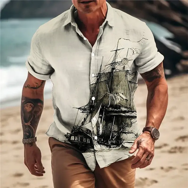 Boat 3D Print Hawaiian Shirts Men Women Casual Fashion Streetwear Vintage Short Sleeve Beach Shirt Male Tops Blouse Man Clothing
Boat 3D Print Hawaiian Shirts Men Women Casual Fashion Streetwear Vintage Short Sleeve Beach Shirt Male Tops Blouse Man Clothing
