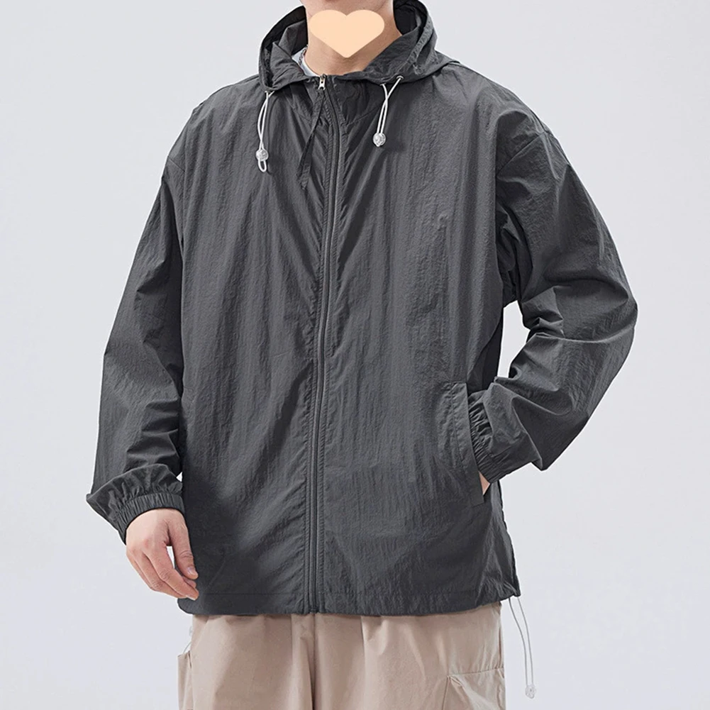 Breathable Outdoor Jacket Ice Silk Hooded Coat Spring Summer Wear Casual Style Men's Coat Hooded Vacation Jacket
Breathable Outdoor Jacket Ice Silk Hooded Coat Spring Summer Wear Casual Style Men's Coat Hooded Vacation Jacket