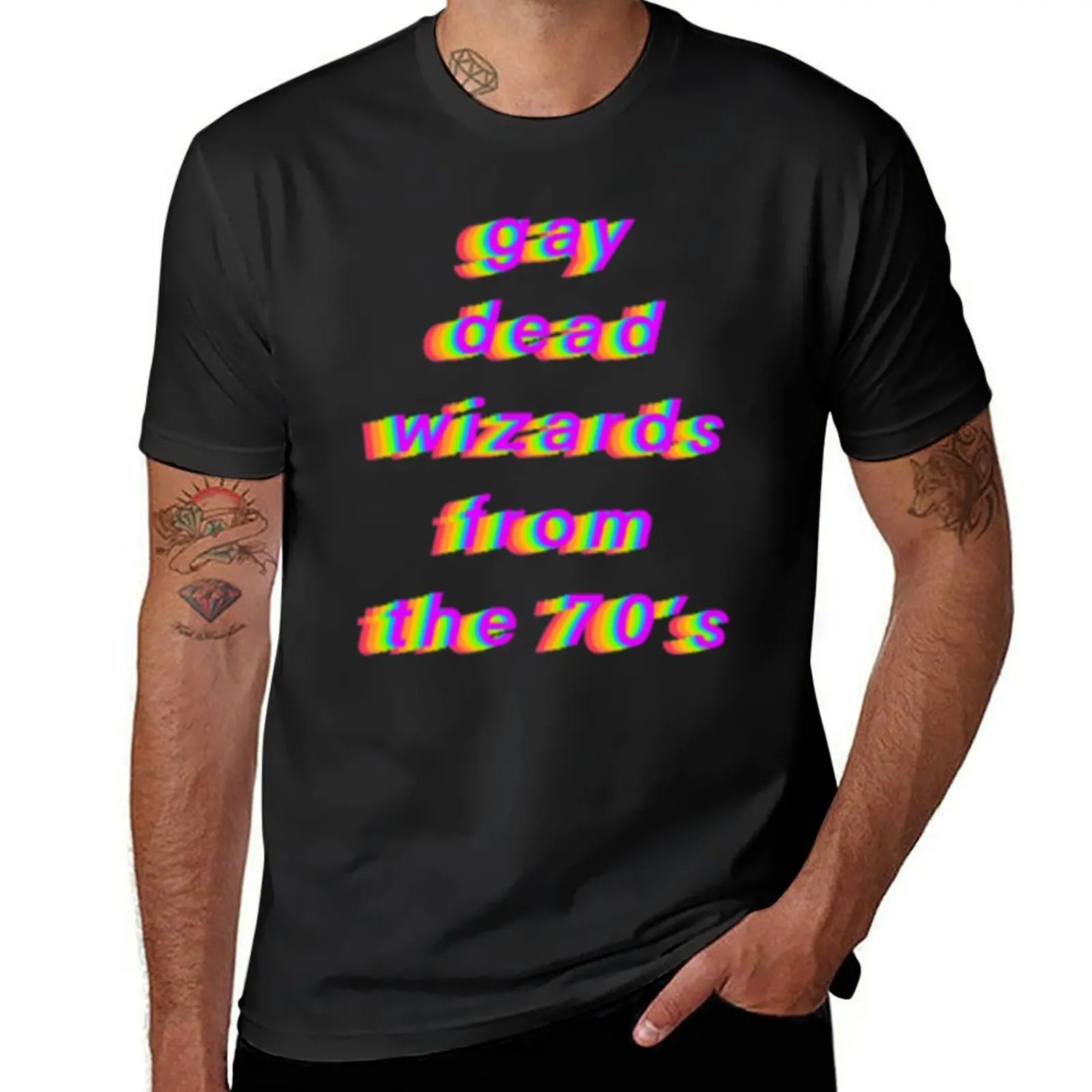 dead gay wizards from the 70_s T-Shirt T-shirts oversize sports fans clothes men t shirt
dead gay wizards from the 70_s T-Shirt T-shirts oversize sports fans clothes men t shirt