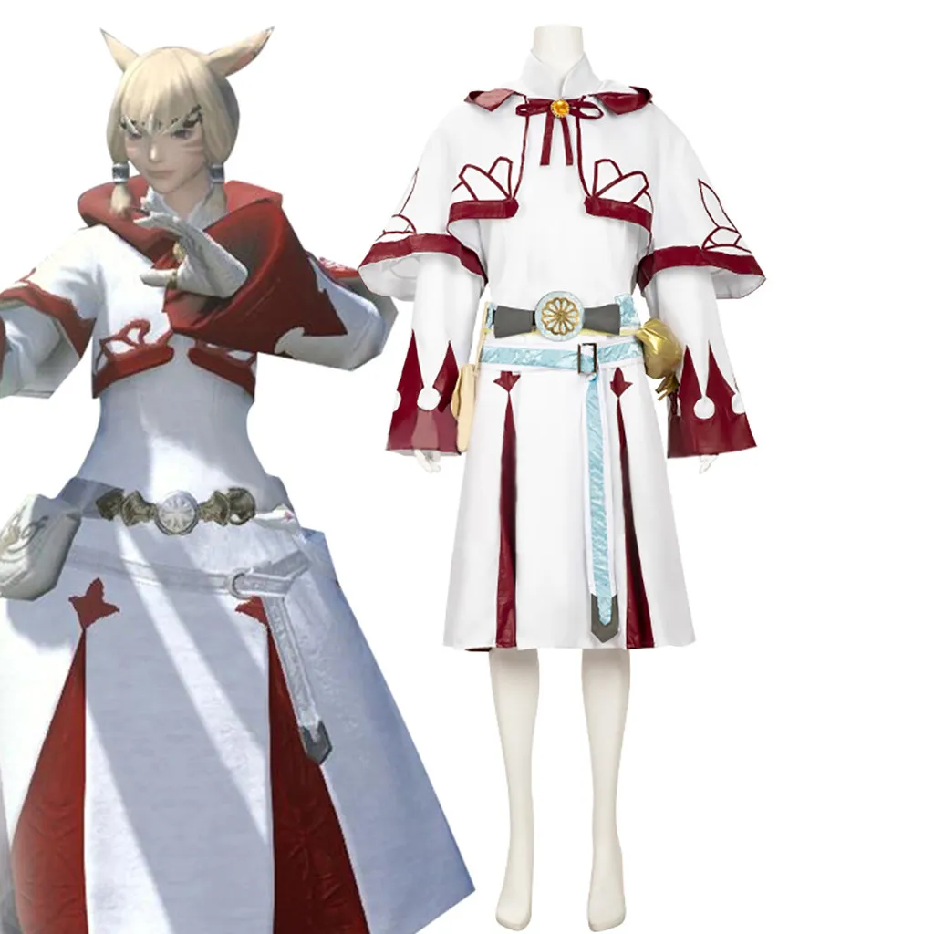 Game Fantasy White Mage Cosplay Costume Halloween Clothing Customize
Game Fantasy White Mage Cosplay Costume Halloween Clothing Customize
