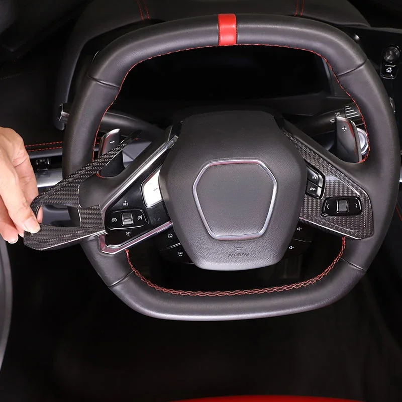 For Chevrolet Corvette C8 Stingray Coupe Z06 2020-2024 Real Carbon Fiber Car Steering Wheel Button Cover Trim Car Accessories
For Chevrolet Corvette C8 Stingray Coupe Z06 2020-2024 Real Carbon Fiber Car Steering Wheel Button Cover Trim Car Accessories