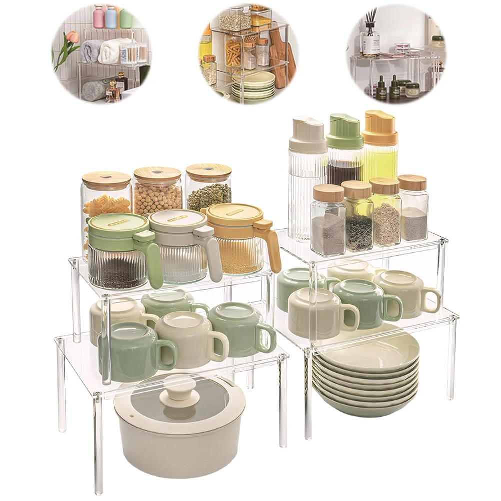4 Pack Clear Acrylic Shelf Organizer Shelf Risers Kitchen Counter Shelves Organizer for Dishes Spices Soda Cans and Bottles
4 Pack Clear Acrylic Shelf Organizer Shelf Risers Kitchen Counter Shelves Organizer for Dishes Spices Soda Cans and Bottles