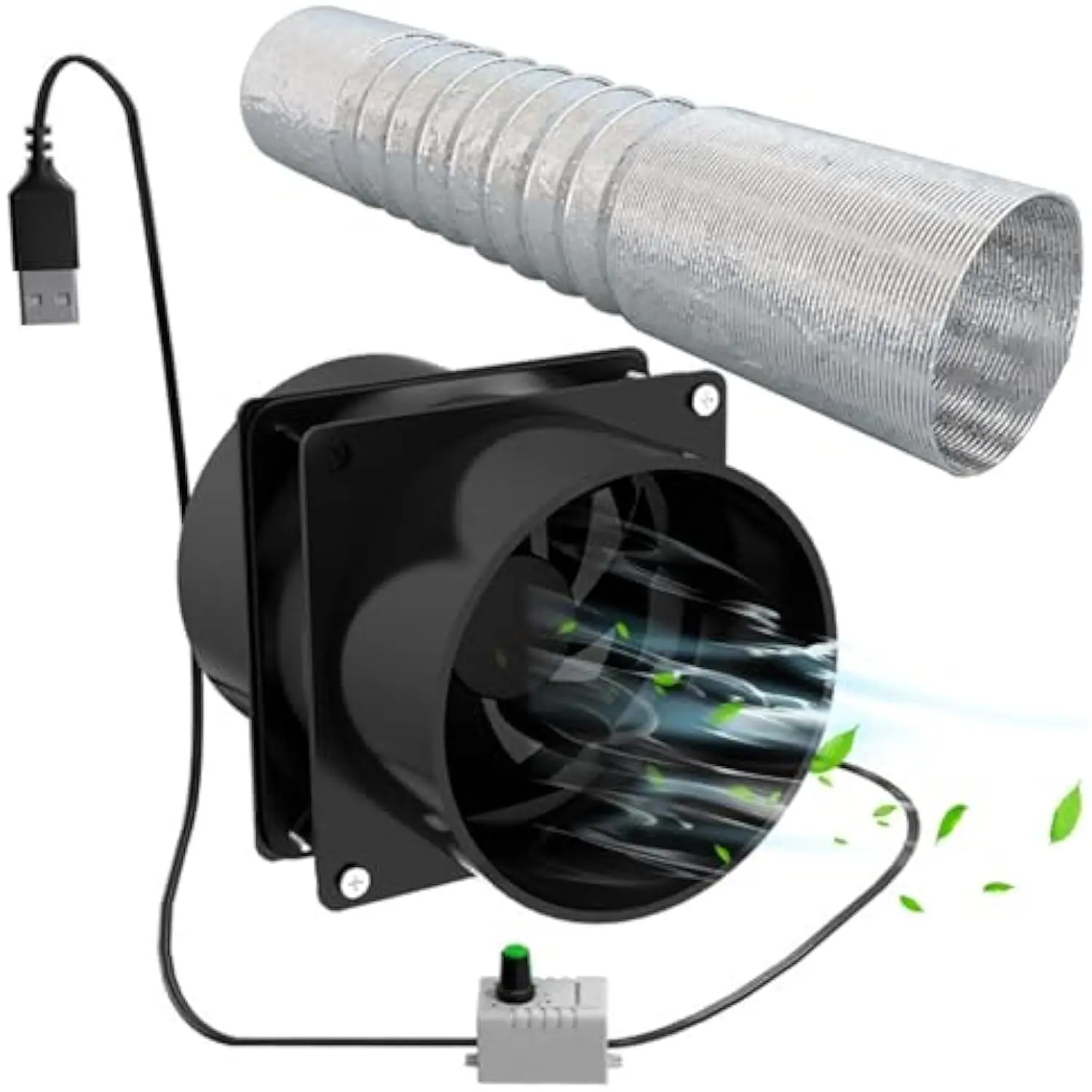 Portable Extractor Fan with 10ft Duct Hose USB Adjustable DIY Fume Extractor Powerful 5V 2A Brushless Motor Exhaust Fan for Kit
Portable Extractor Fan with 10ft Duct Hose USB Adjustable DIY Fume Extractor Powerful 5V 2A Brushless Motor Exhaust Fan for Kit
