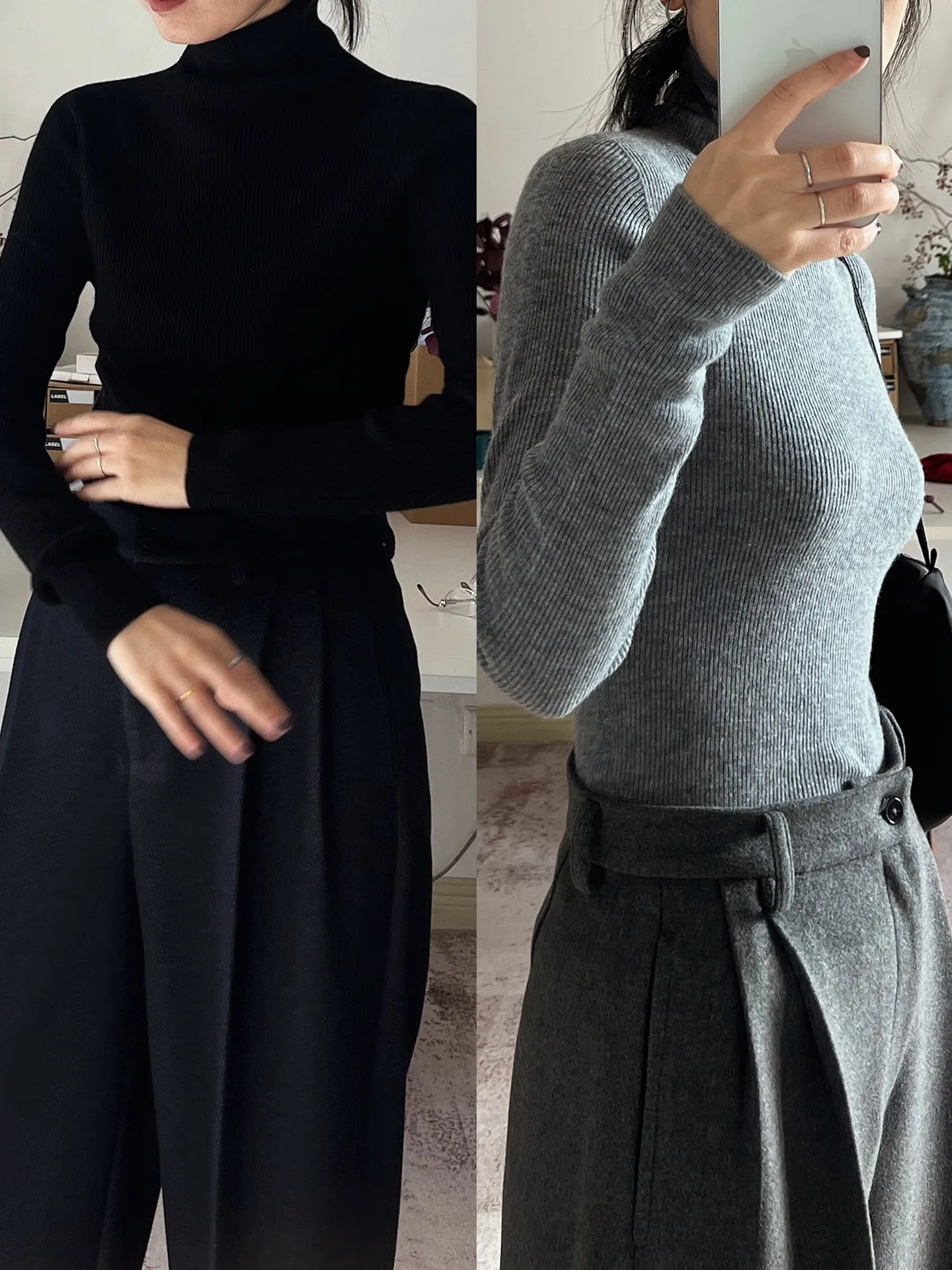 Женская шерстяная кофта с высоким воротником и длинными рукавами, повседневная, приталенная, однотонная, осенне-зимняя, модная, без застежек
Женская шерстяная кофта с высоким воротником и длинными рукавами, повседневная, приталенная, однотонная, осенне-зимняя, модная, без застежек