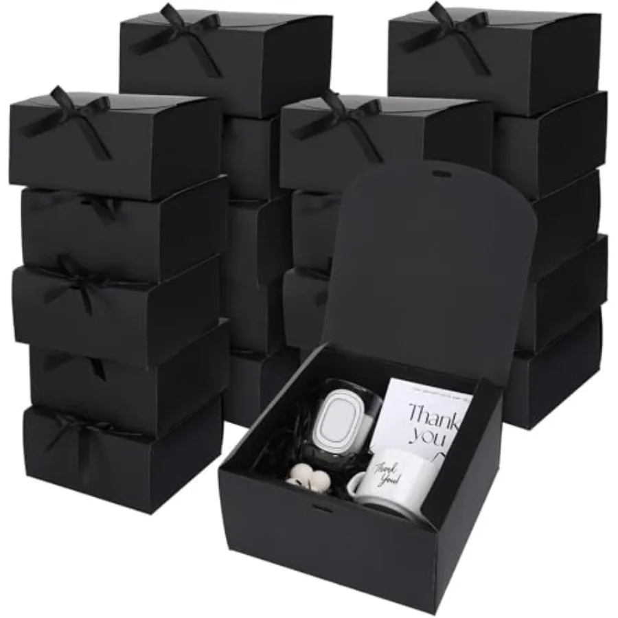 20Pcs Gift Boxes with Lids Ribbons 8 x 8 x 4 Inch Bridesmaid Proposal Box with 100pcs Glue Points for Wedding Packaging Present
20Pcs Gift Boxes with Lids Ribbons 8 x 8 x 4 Inch Bridesmaid Proposal Box with 100pcs Glue Points for Wedding Packaging Present