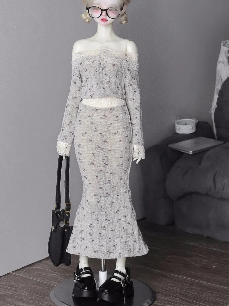 bjd doll clothes suitable for 1/3 1/4 size daily pure floral one-line shoulder knitted wrap hip skirt set doll accessories
bjd doll clothes suitable for 1/3 1/4 size daily pure floral one-line shoulder knitted wrap hip skirt set doll accessories