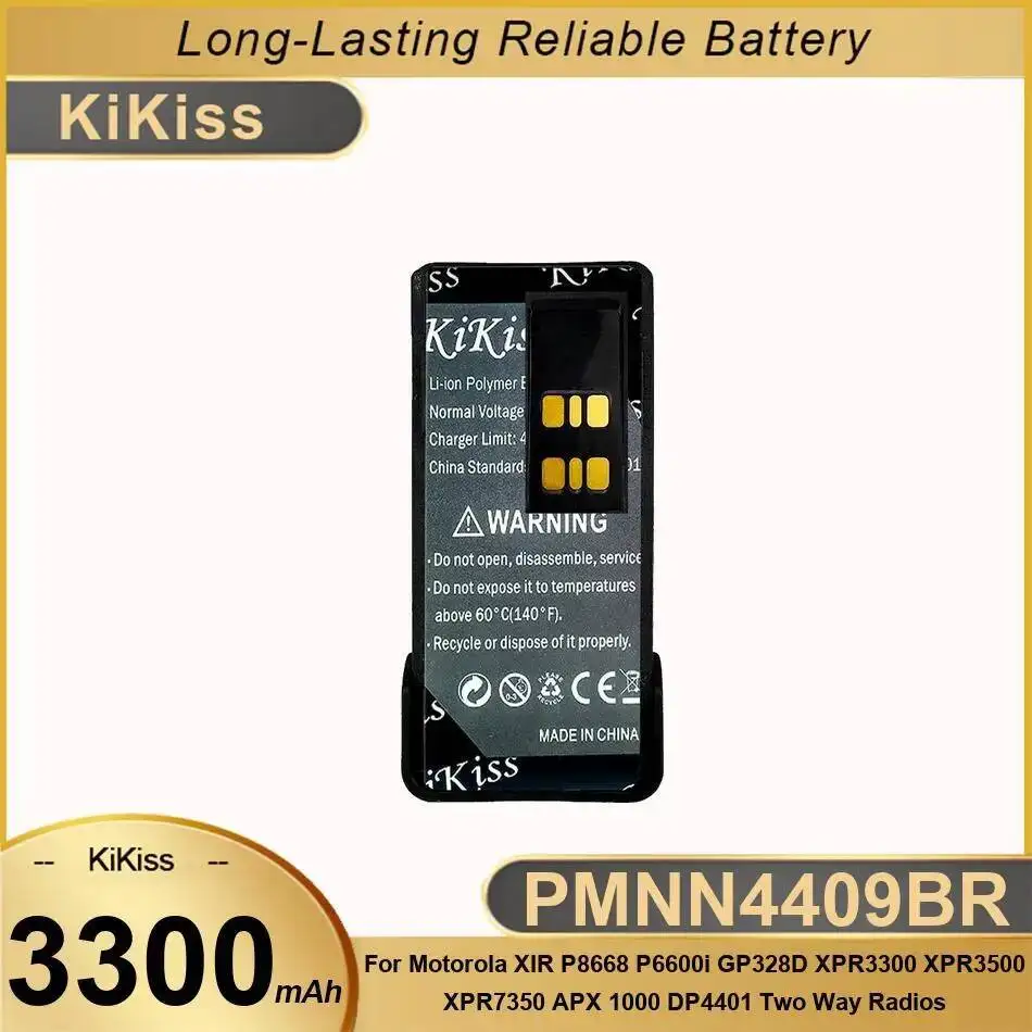 Battery PMNN4409BR 3300Mah For Motorola Xir P8668 P6600i GP328D XPR3300 XPR3500 XPR7350 Apx 1000 DP4401 Two Way Radios
Battery PMNN4409BR 3300Mah For Motorola Xir P8668 P6600i GP328D XPR3300 XPR3500 XPR7350 Apx 1000 DP4401 Two Way Radios