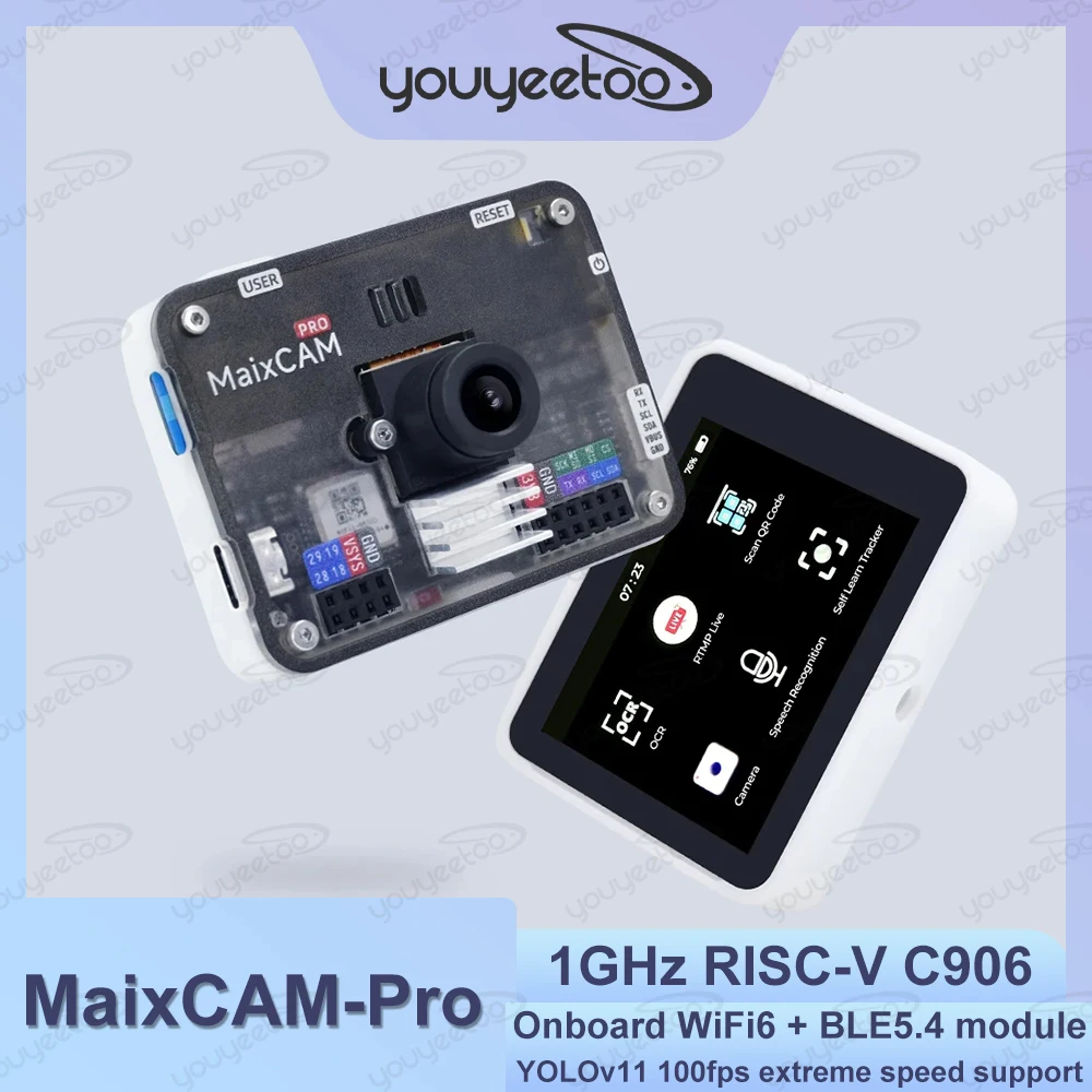 Sipeed MaixCAM pro AI Development Board RISC-V C906 SOC with NPU SG2002 Vision IDE for Rapid Camera Image Processing And Audio