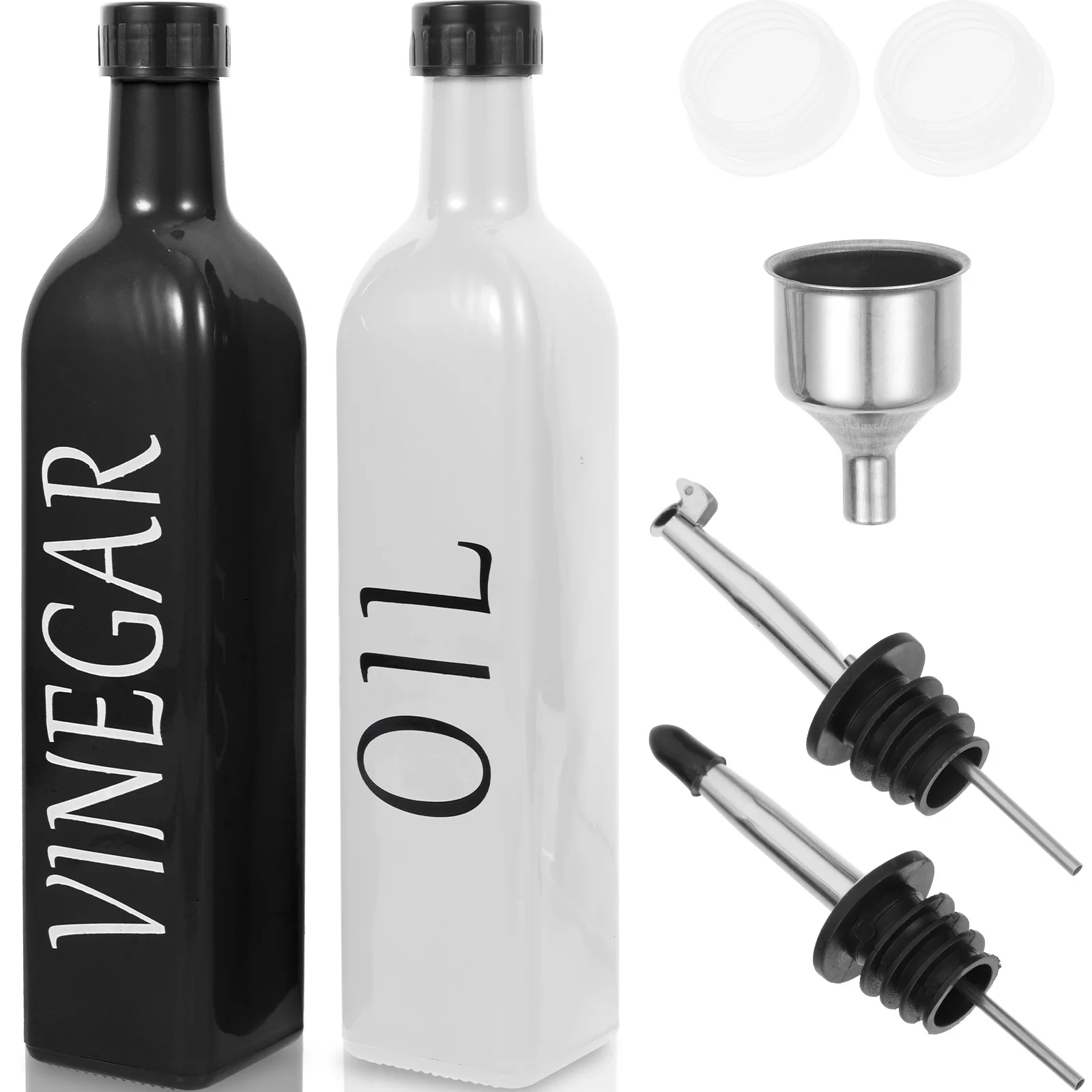1Set Kitchen Oil Vinegar Dispenser Bottle Multi-Use Seasoning Container Cooking Sauce Storage Practical Oil Dispenser
1Set Kitchen Oil Vinegar Dispenser Bottle Multi-Use Seasoning Container Cooking Sauce Storage Practical Oil Dispenser