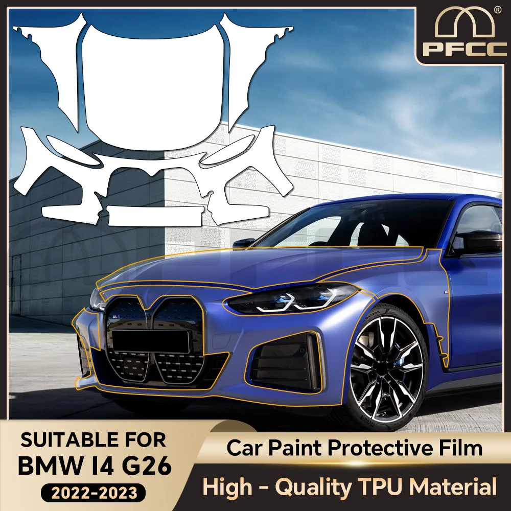 For BMW I4 G26 2022 2023 TPU Paint Protection Film Anti-scratch Car Body Clear Bra Pre-cut PPF Resistant Invisible Repairable
For BMW I4 G26 2022 2023 TPU Paint Protection Film Anti-scratch Car Body Clear Bra Pre-cut PPF Resistant Invisible Repairable