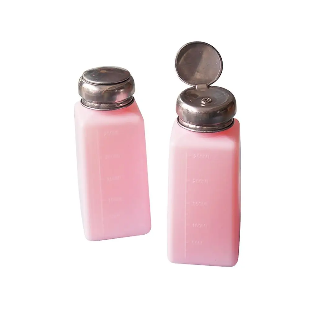 Nail Polish Bottle 200ML Empty Nail Art Pump Bottle for Storing Liquid Manicure Makeup Remover (Pink)
Nail Polish Bottle 200ML Empty Nail Art Pump Bottle for Storing Liquid Manicure Makeup Remover (Pink)