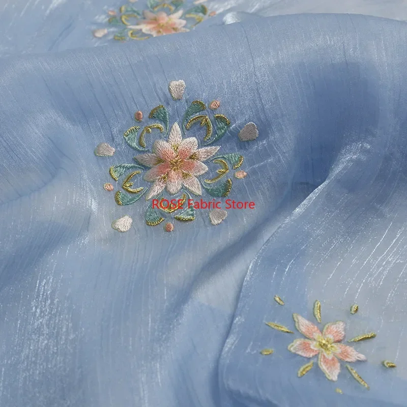 Flower Embroidered sparkling Chiffon Fabric For For Wedding Dress, Summer Blouse, Evening Wear, Houte Couture
Flower Embroidered sparkling Chiffon Fabric For For Wedding Dress, Summer Blouse, Evening Wear, Houte Couture