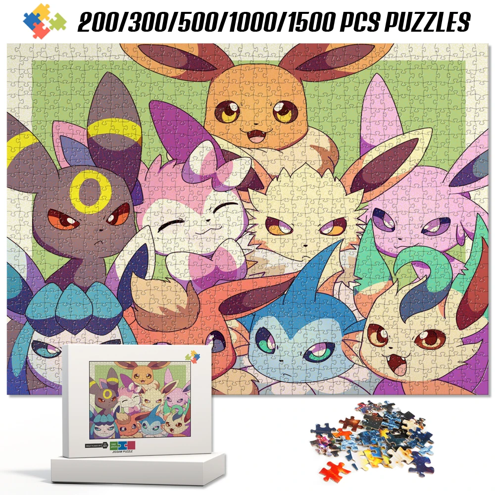 Pokemon Eeveelution Family Jigsaw Puzzles Eevee Umbreon Sylveon Educational Brain Teaser Montessori Board Game for Kids Adults
Pokemon Eeveelution Family Jigsaw Puzzles Eevee Umbreon Sylveon Educational Brain Teaser Montessori Board Game for Kids Adults