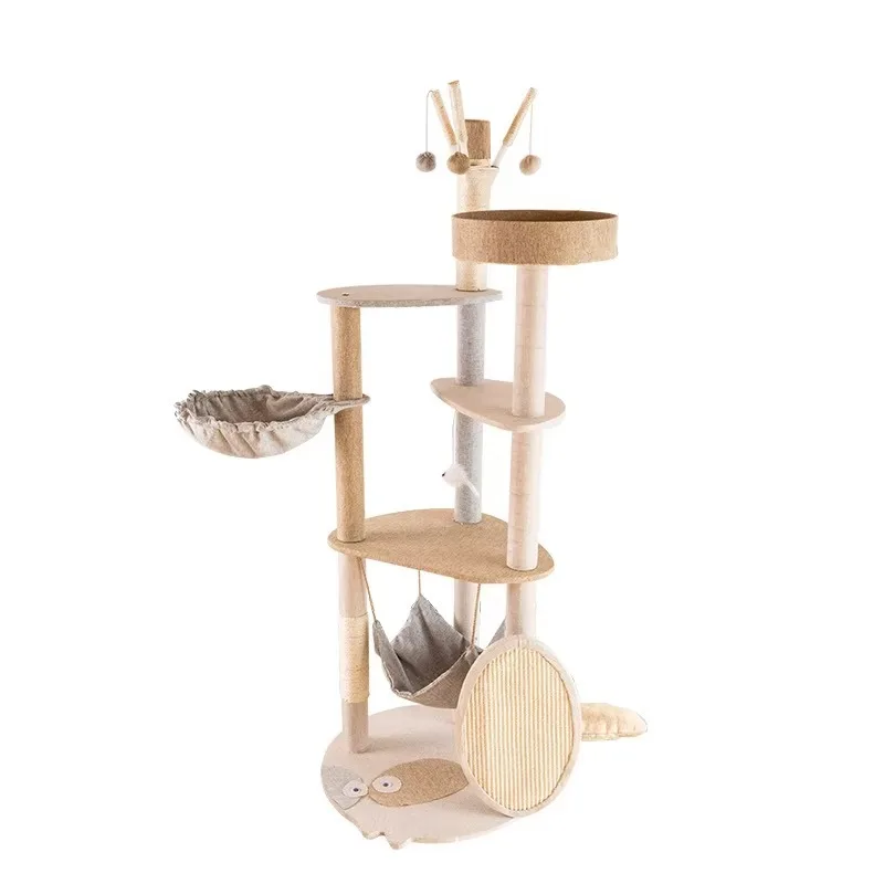 Large Wood Multi-layer Cat Tree with Scratching Board Post Cat Climbing Frame Kitty Bed Cat Tree Tower
Large Wood Multi-layer Cat Tree with Scratching Board Post Cat Climbing Frame Kitty Bed Cat Tree Tower
