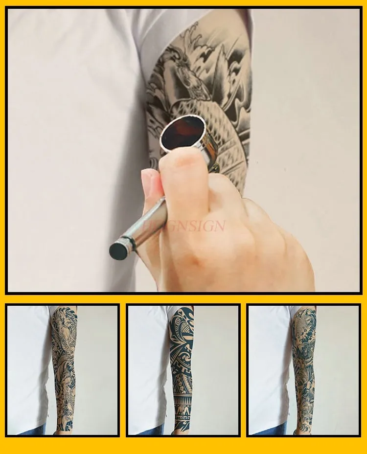 Spray Tattoo Thickened Full Arm Flower Arm Large Picture Gray Tattoo Template Totem Carp Image
Spray Tattoo Thickened Full Arm Flower Arm Large Picture Gray Tattoo Template Totem Carp Image