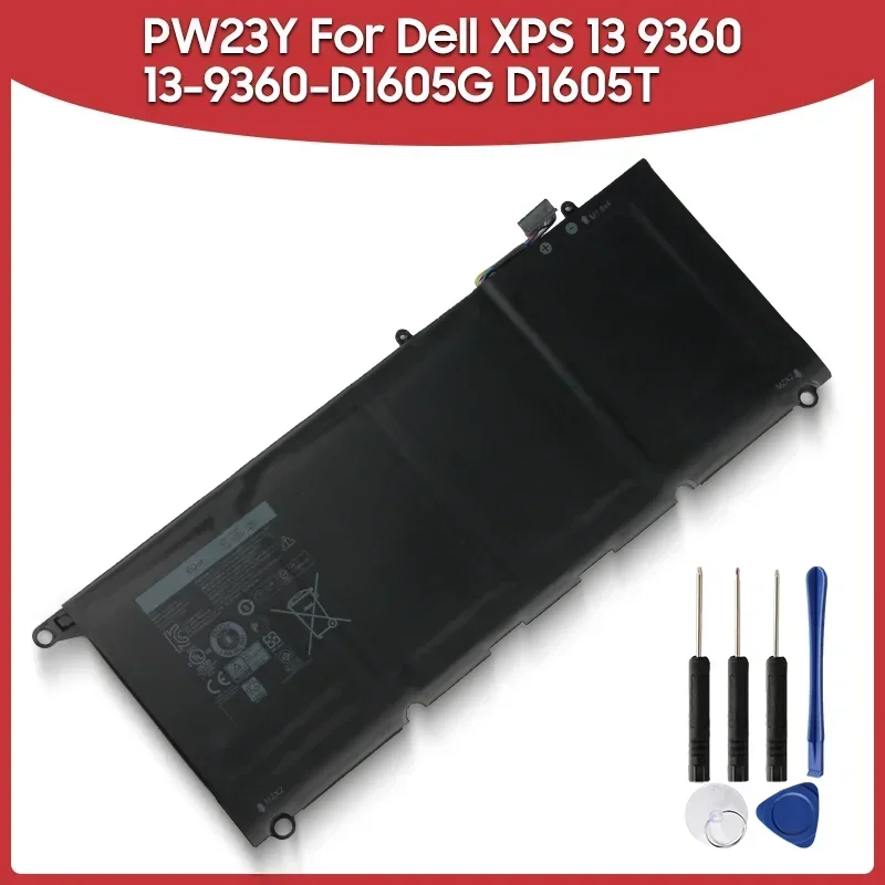 Новая сменная батарея PW23Y 0RNP72 0TP1GT для Dell XPS 13 9360 13-9360-D1605G D1605T D1705 60 Втч с длительным сроком службы
Новая сменная батарея PW23Y 0RNP72 0TP1GT для Dell XPS 13 9360 13-9360-D1605G D1605T D1705 60 Втч с длительным сроком службы