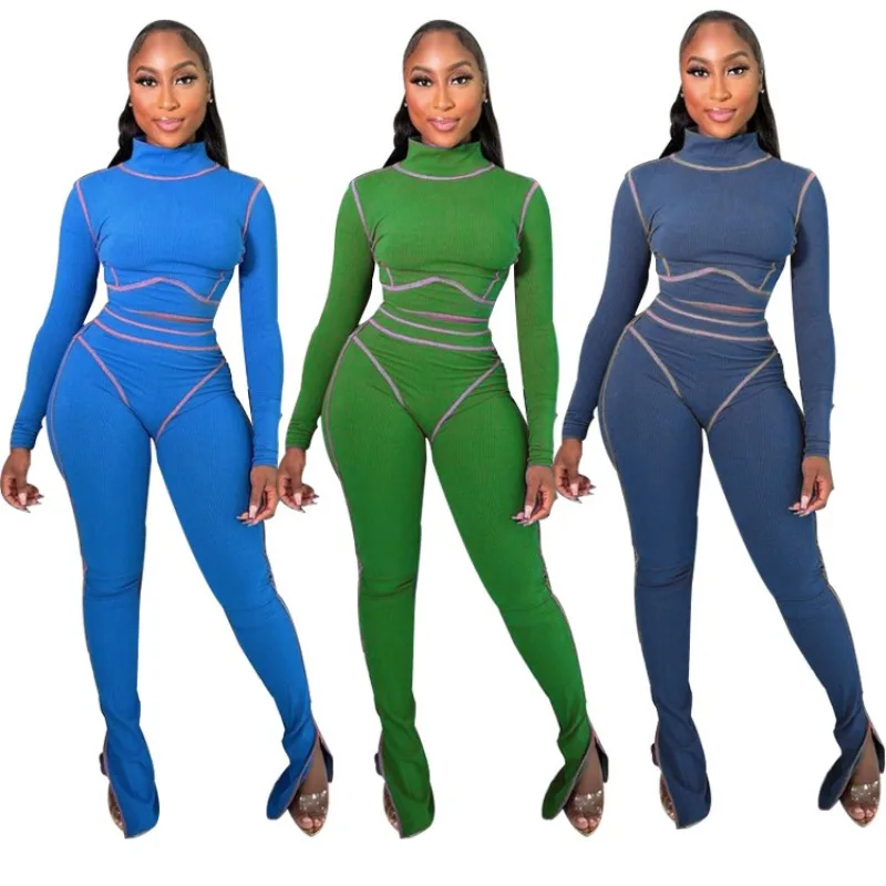 Fitness Women 2 Piece Set Side Striped Long Sleeve Mock Neck Sweatshirts Stacked Pants Matching Set 2023 Fall Casual Tracksuits
Fitness Women 2 Piece Set Side Striped Long Sleeve Mock Neck Sweatshirts Stacked Pants Matching Set 2023 Fall Casual Tracksuits
