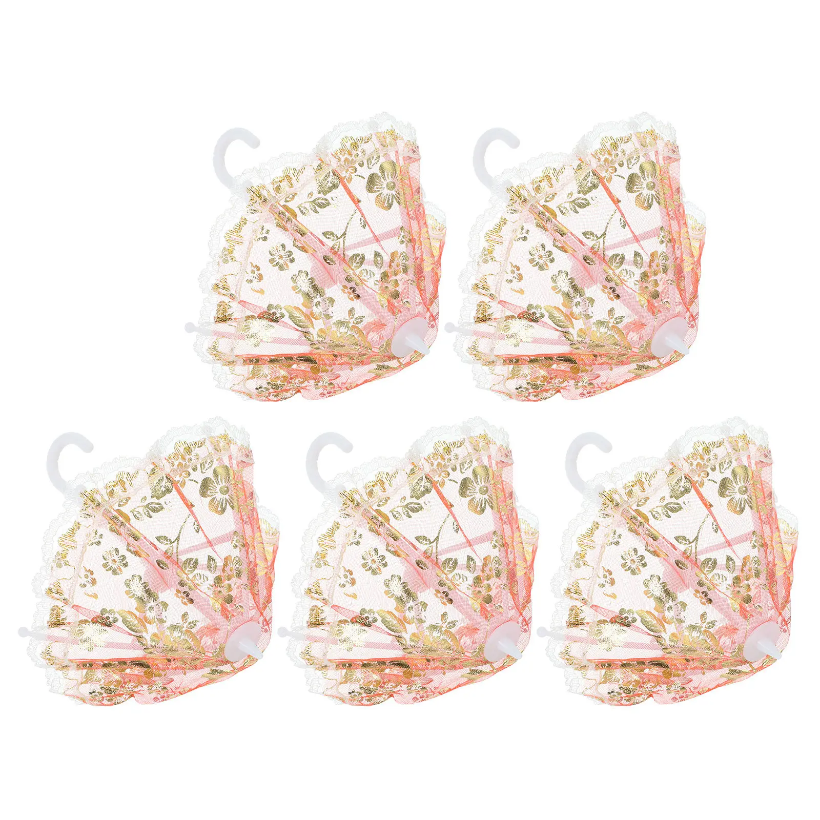5Pcs Mini Parasol Umbrella Lace Decorative Craft for Kids Play Mini Room Decor Miniature Accessories Umbrella Model
5Pcs Mini Parasol Umbrella Lace Decorative Craft for Kids Play Mini Room Decor Miniature Accessories Umbrella Model
