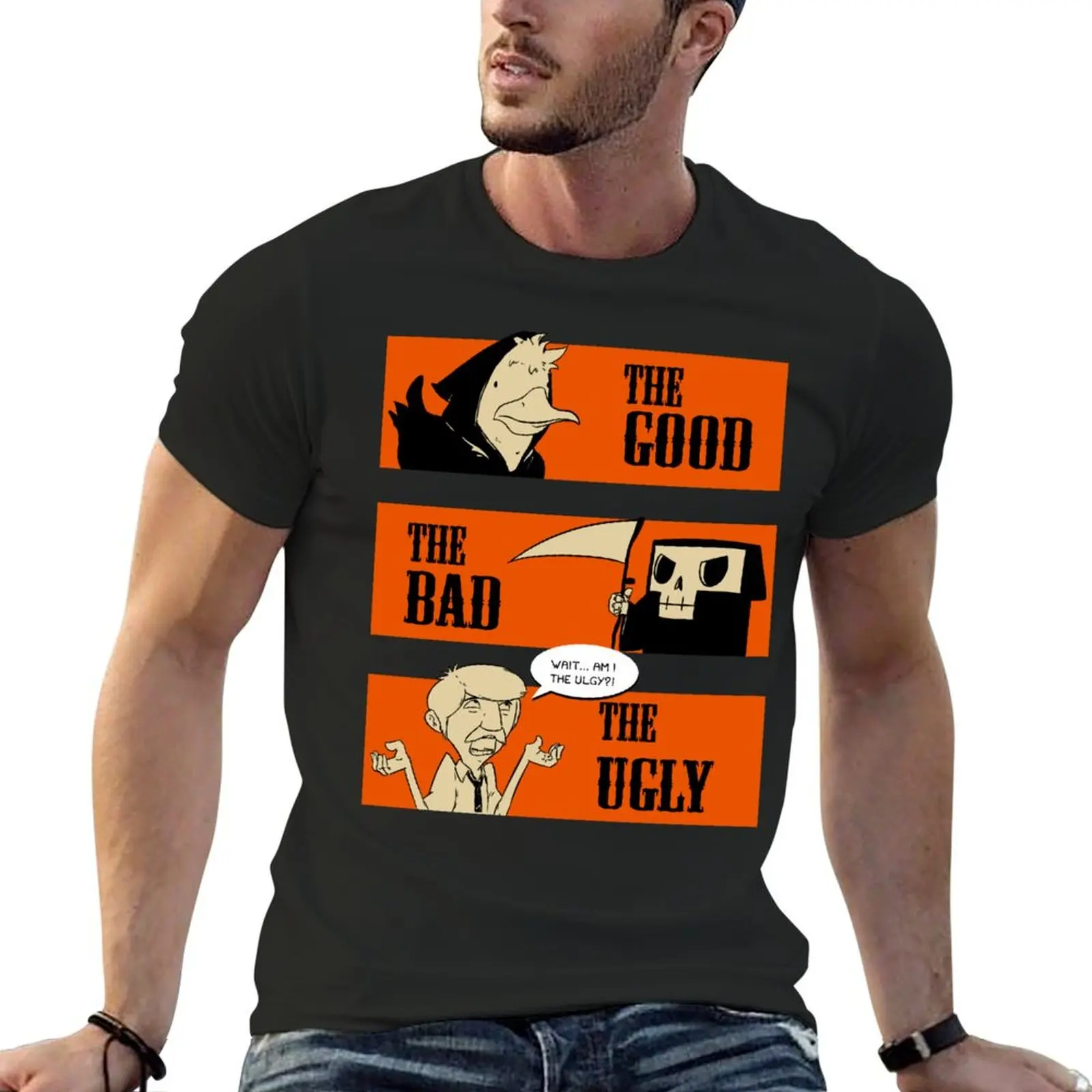 Футболка The Good, the Bad and the Ugly, одежда в стиле хиппи, рубашки большого размера, компрессионная рубашка с рисунком для мужчин
Футболка The Good, the Bad and the Ugly, одежда в стиле хиппи, рубашки большого размера, компрессионная рубашка с рисунком для мужчин