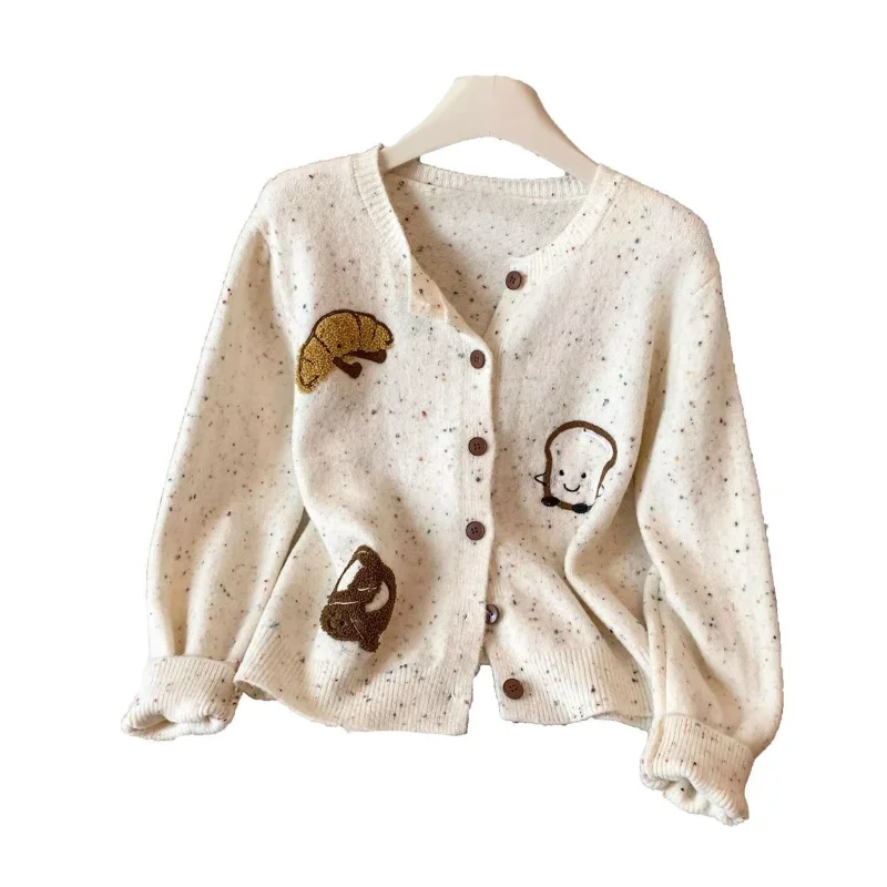 Забавный кардиган на шнуровке с круглым вырезом, свободная новая верхняя одежда, милый свитер, уменьшающий возраст топ
Забавный кардиган на шнуровке с круглым вырезом, свободная новая верхняя одежда, милый свитер, уменьшающий возраст топ