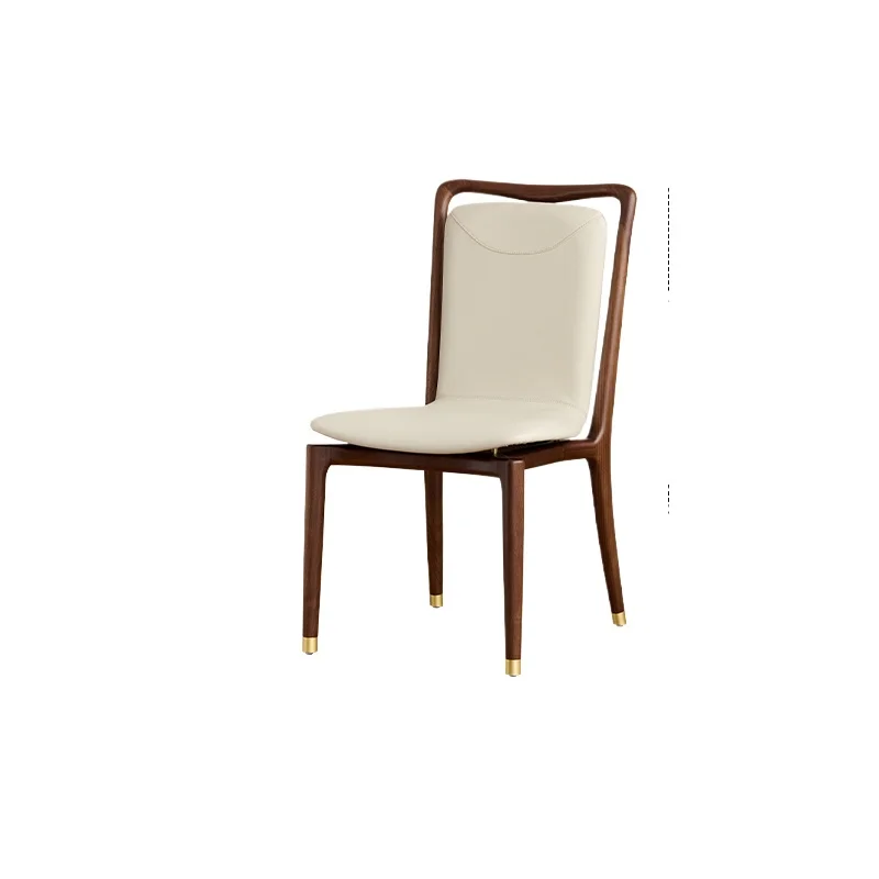 North American black walnut dining chair household leather back chair study lounge solid wood dining table chair
North American black walnut dining chair household leather back chair study lounge solid wood dining table chair