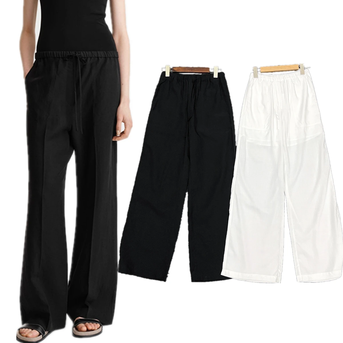 Jenny&Dave French Lazy Ssolid Color Casual Pants Women 75% Lyocell 25% Linen Loose Pants Summer Trousers For Women
Jenny&Dave French Lazy Ssolid Color Casual Pants Women 75% Lyocell 25% Linen Loose Pants Summer Trousers For Women
