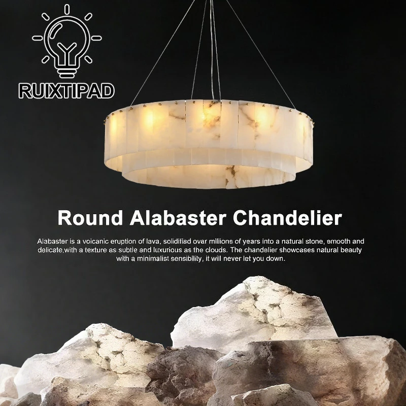 Nordic Natural Marble Pendant Lights for Living Room Dining Room Dimmable Round Alabaster Chandelier Indoor Lighting Fixture
Nordic Natural Marble Pendant Lights for Living Room Dining Room Dimmable Round Alabaster Chandelier Indoor Lighting Fixture