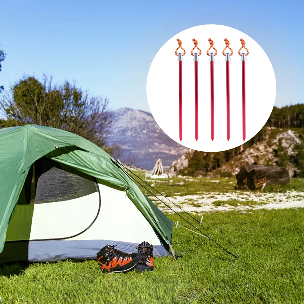 8Pcs Tent Nails Aluminum Alloy Camping Stakes Ground Nails for Tent Accessories Outdoor Use Lightweight Rustproof Easy Carry
8Pcs Tent Nails Aluminum Alloy Camping Stakes Ground Nails for Tent Accessories Outdoor Use Lightweight Rustproof Easy Carry