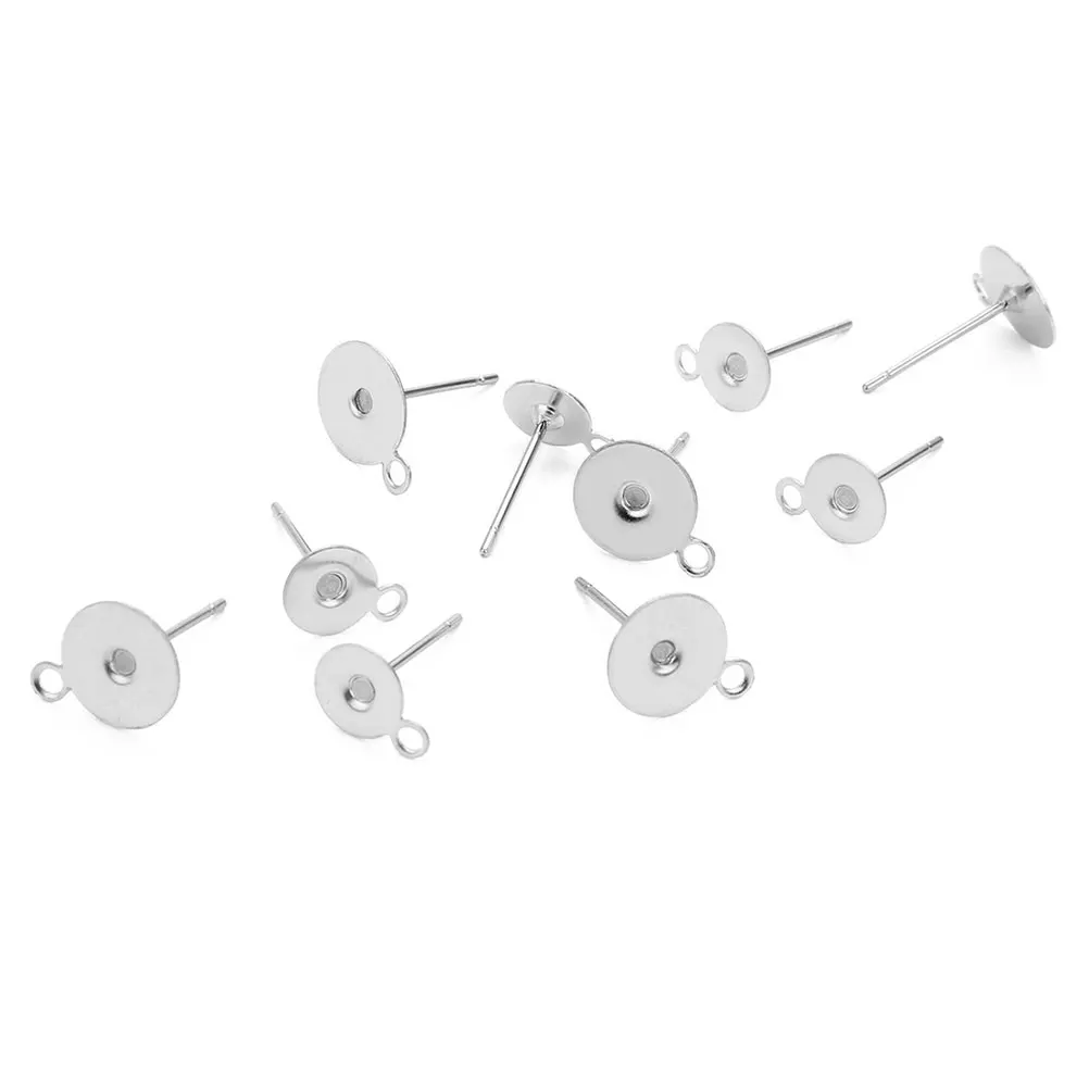 100 Pcs Flat-head Ear Needle Pin Post with Earrings Accessories Material Jewelry Piercing Stainless Steel Posts
100 Pcs Flat-head Ear Needle Pin Post with Earrings Accessories Material Jewelry Piercing Stainless Steel Posts