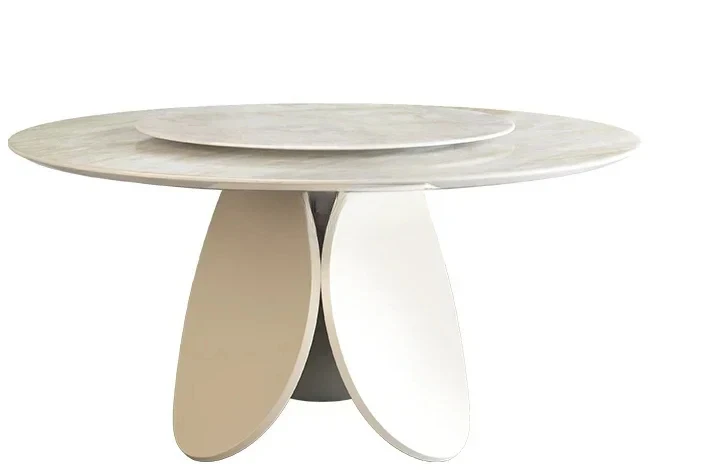 Marble Dining-Table Light Luxury High-End Luxury Stone round Table with Turntable Modern Minimalist Dining Tables and Chairs Set
Marble Dining-Table Light Luxury High-End Luxury Stone round Table with Turntable Modern Minimalist Dining Tables and Chairs Set
