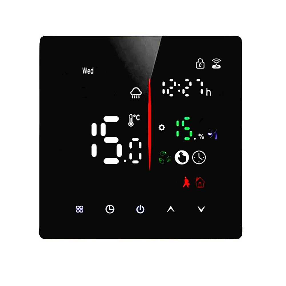 Digital Temperature Control Programmable Thermostat Child Lock Feature Energy Optimization Remote Temperature Monitoring