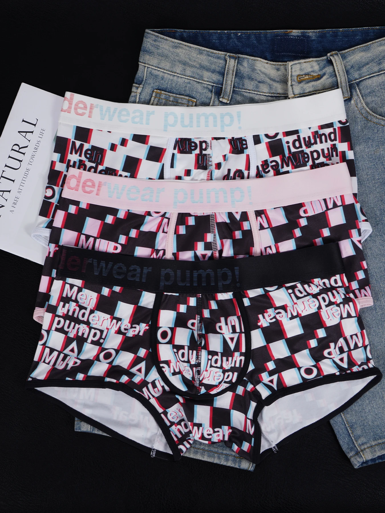 3 PCS Men's PUMP! Printed Boxer Briefs Geometric Checkerboard Elastic Waistband Multicolor Casual Underwear
3 PCS Men's PUMP! Printed Boxer Briefs Geometric Checkerboard Elastic Waistband Multicolor Casual Underwear