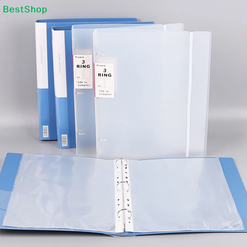 〔R〕A4 3-Ring Binder Folders - Clear & Blue Document Organizers for Office/Study
〔R〕A4 3-Ring Binder Folders - Clear & Blue Document Organizers for Office/Study