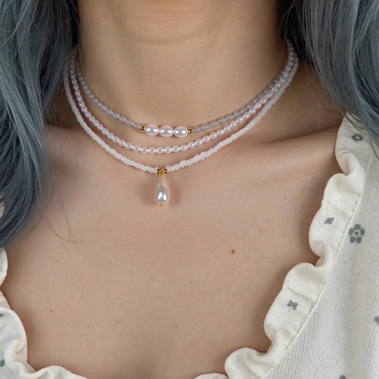 DIY accessories Korean version of temperament special-shaped pearl necklace, personality cute pearl pendant Internet celebrity c
DIY accessories Korean version of temperament special-shaped pearl necklace, personality cute pearl pendant Internet celebrity c