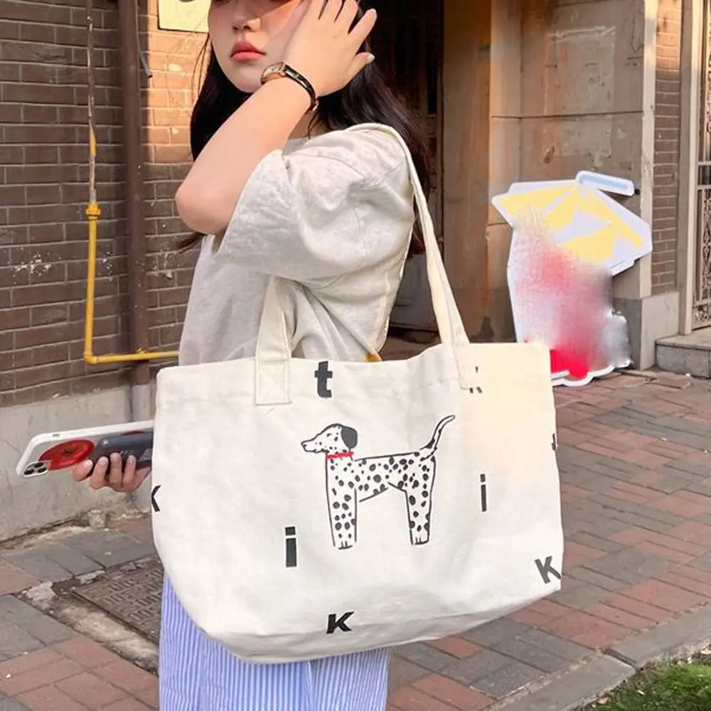 Animal Canvas Tote Bag Casual Large Capacity Cartoon Letter Shoulder Bag Shopping Bag Korean Style Dog Handbag Travel
Animal Canvas Tote Bag Casual Large Capacity Cartoon Letter Shoulder Bag Shopping Bag Korean Style Dog Handbag Travel