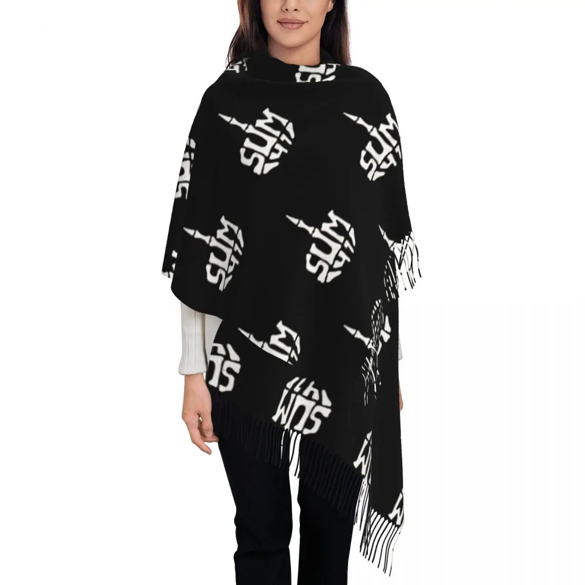 Women's Scarf with Tassel Sum 41 Large Winter Fall Shawl Wrap Punk Music Gifts Pashmina Scarves
Women's Scarf with Tassel Sum 41 Large Winter Fall Shawl Wrap Punk Music Gifts Pashmina Scarves