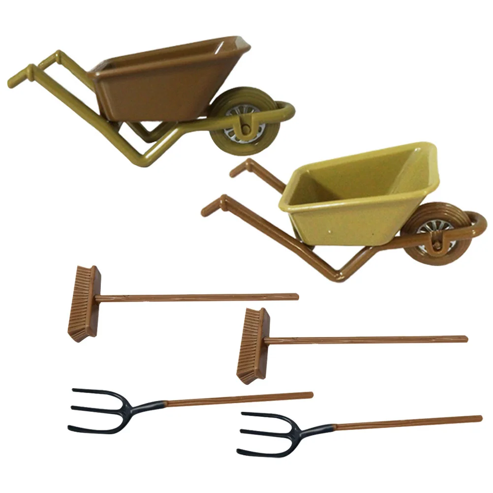 2 Sets Dollhouse Mini Plastic Stroller Items Wheelbarrow Toys Little Wooden Miniature Model Children Decor Kids Interesting
2 Sets Dollhouse Mini Plastic Stroller Items Wheelbarrow Toys Little Wooden Miniature Model Children Decor Kids Interesting