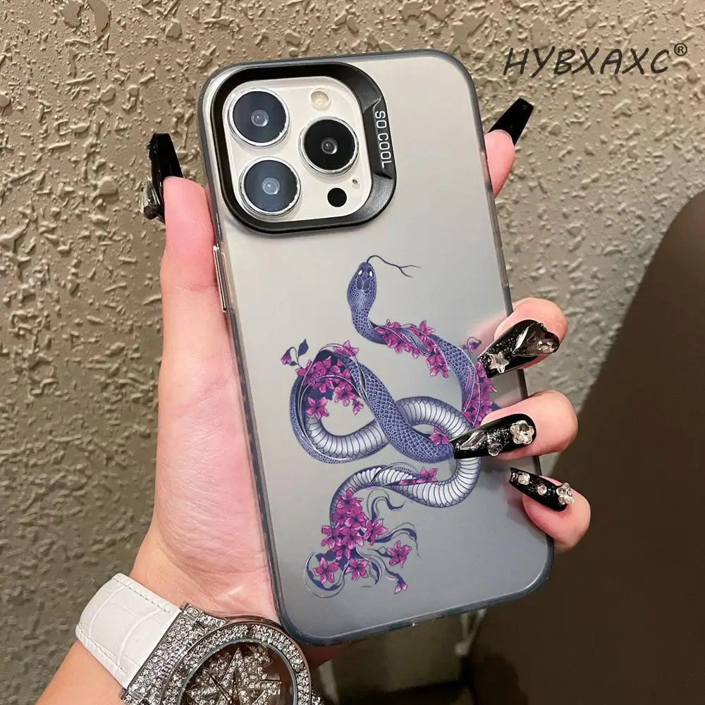 HD Purple Snake Phone Cases For iPhone17 16 15 14 13 12 11 Pro Max XR 8 7 Plus 13 12 Mini Soft Transparent Cover XAXC
HD Purple Snake Phone Cases For iPhone17 16 15 14 13 12 11 Pro Max XR 8 7 Plus 13 12 Mini Soft Transparent Cover XAXC