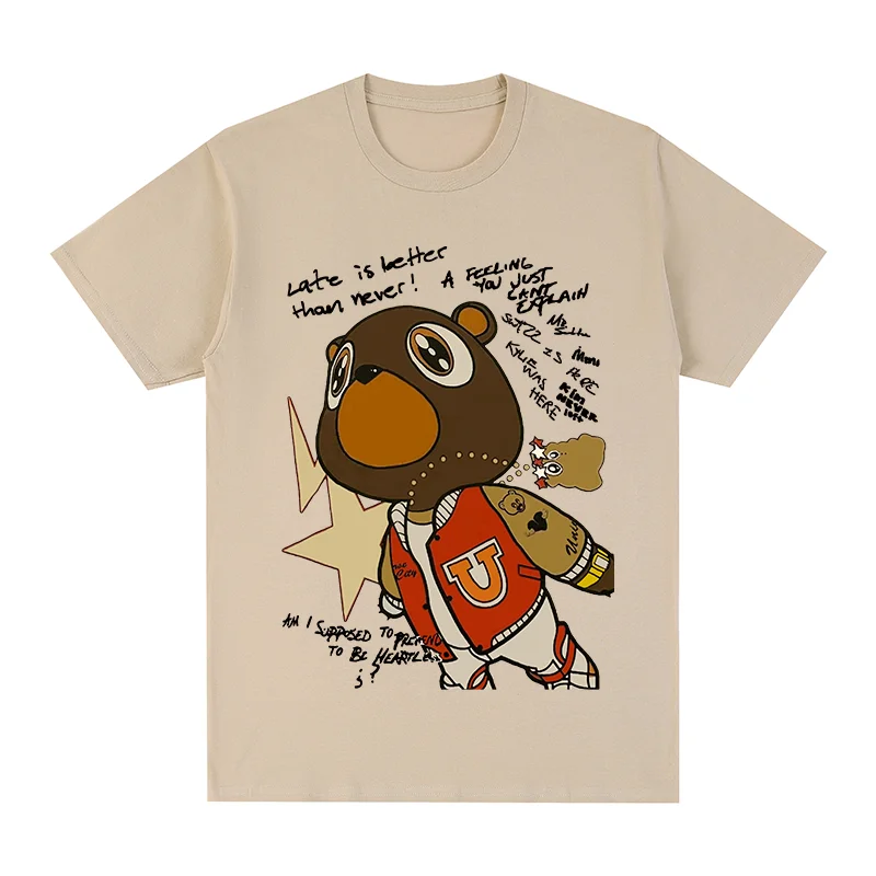 Kanye West Kawaii t-shirt Ye Bear Hip Hop Cotton Men T shirt New TEE TSHIRT Womens tops
Kanye West Kawaii t-shirt Ye Bear Hip Hop Cotton Men T shirt New TEE TSHIRT Womens tops