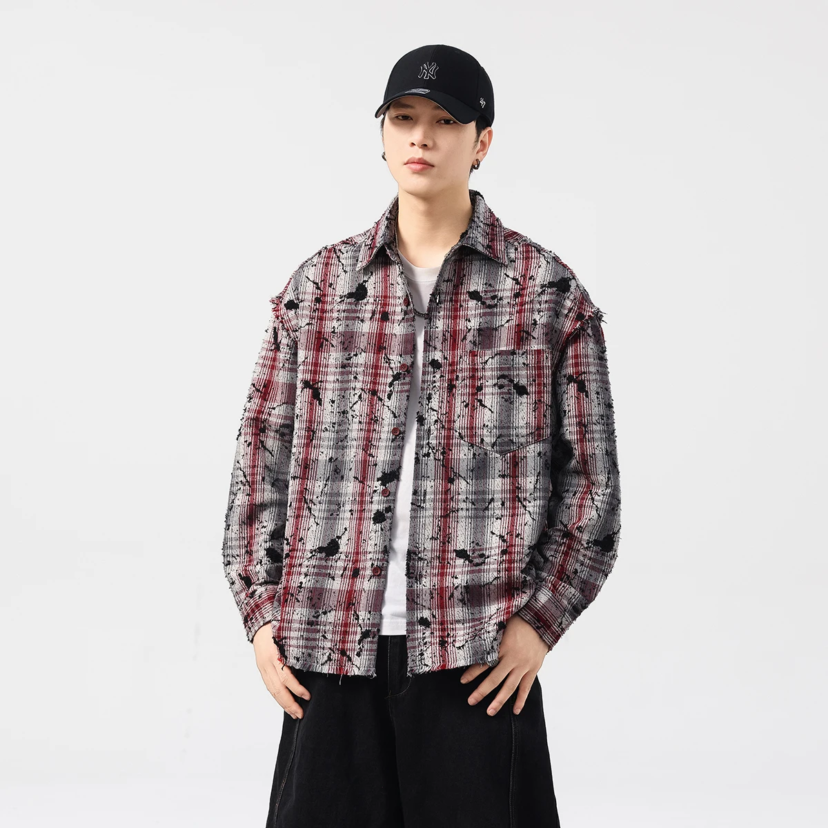 Stylish High Quality Workwear Shirts for Men Plus Size 4XL Loose-Fit Casual Plaid Striped Jackets Coat 2026 Spring Cityboy Wear
Stylish High Quality Workwear Shirts for Men Plus Size 4XL Loose-Fit Casual Plaid Striped Jackets Coat 2026 Spring Cityboy Wear