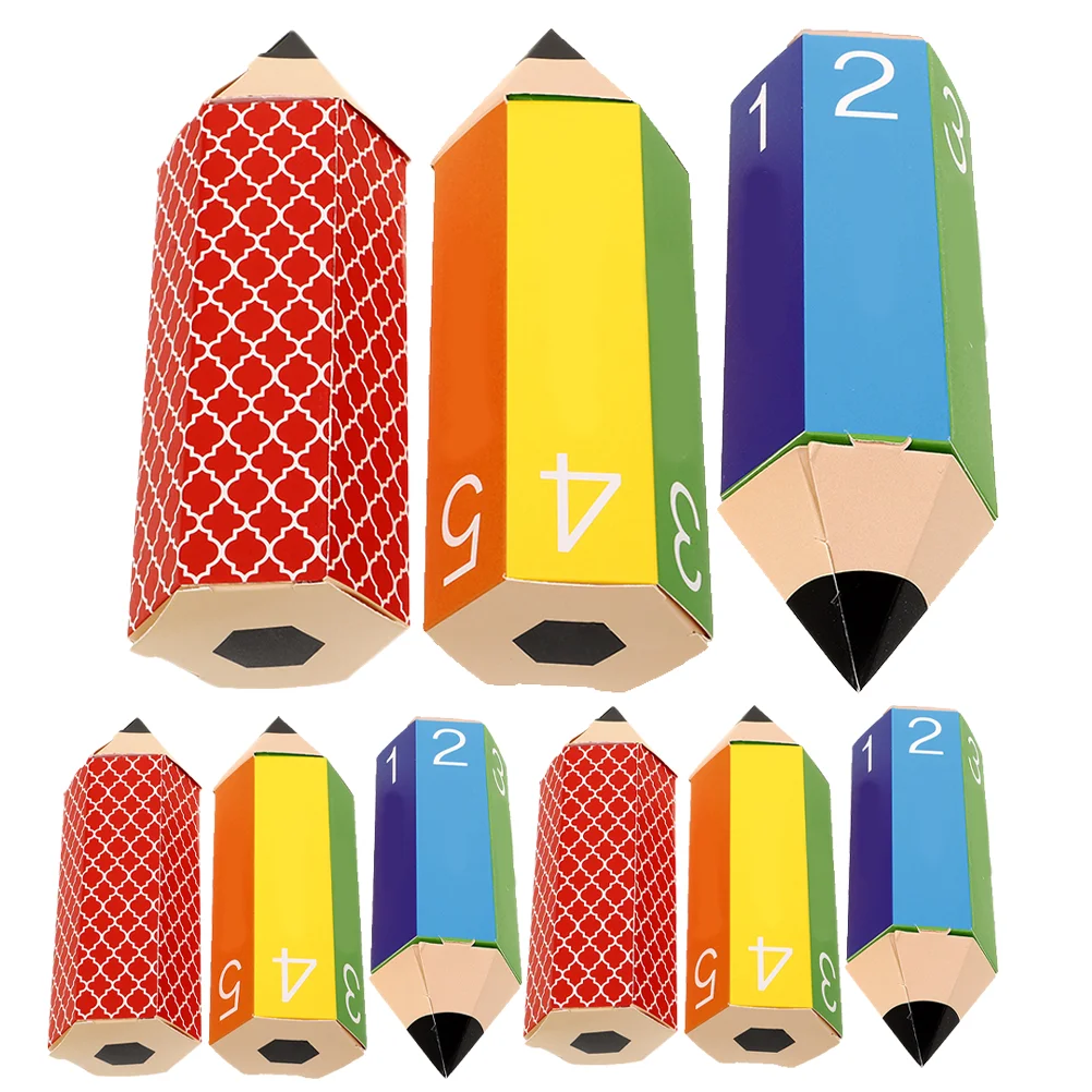10 Pcs Candy Box Gift Packaging Pencil Shaped Paper Boxes Treat Containers Party Supplies Cartoon Design Safe Durable
10 Pcs Candy Box Gift Packaging Pencil Shaped Paper Boxes Treat Containers Party Supplies Cartoon Design Safe Durable