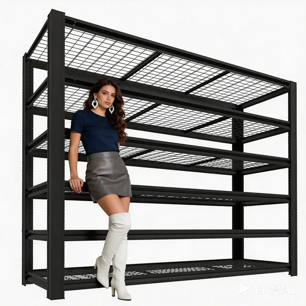 Heavy-Duty Adjustable Metal Storage Shelves for Garage, Warehouse, and Commercial Use, 84H x 61.93W x 24D
Heavy-Duty Adjustable Metal Storage Shelves for Garage, Warehouse, and Commercial Use, 84H x 61.93W x 24D