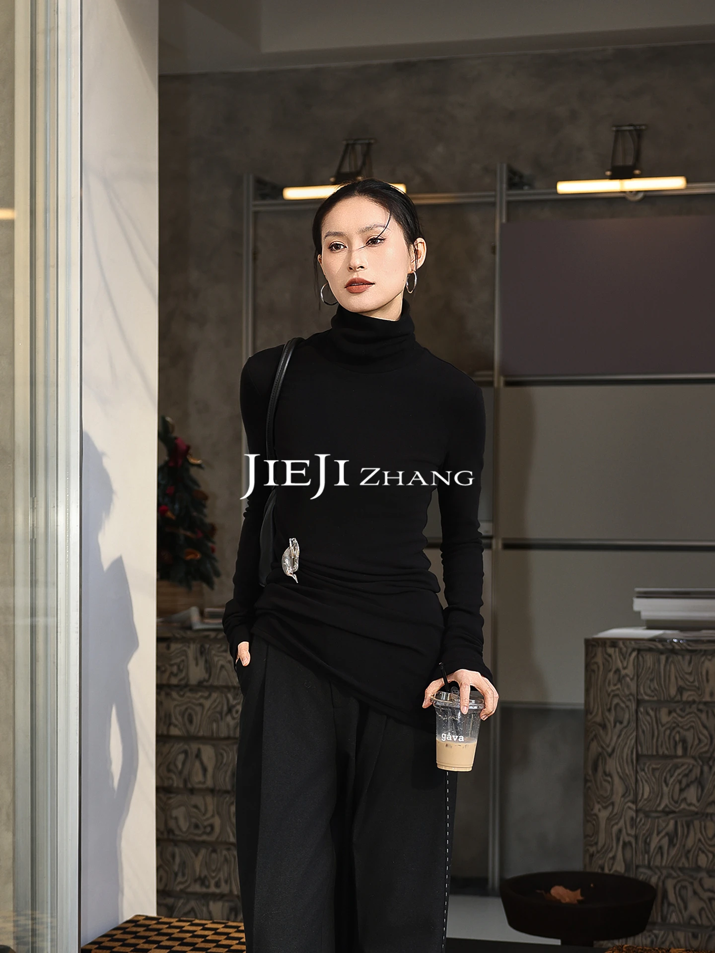 Ele Bla High Collar Knitted Sweater Waist Cinched Pleated Jieji Spring Hepburn Sle Women's Faion Soft Viscose Blend
Ele Bla High Collar Knitted Sweater Waist Cinched Pleated Jieji Spring Hepburn Sle Women's Faion Soft Viscose Blend