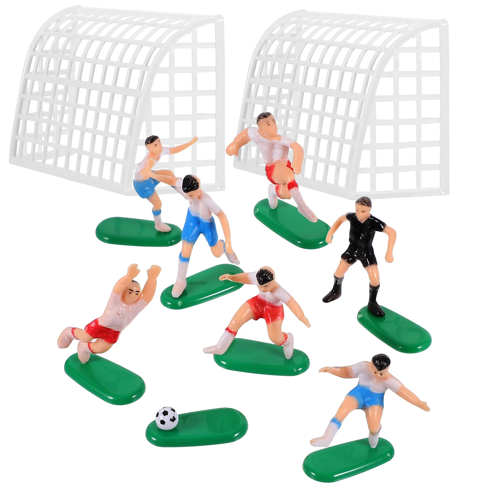 Miniature Football Team Decor 2 Goals 6 Players 1 Referee Birthday Cake Toppers Kids Cake Ornaments Novelty Props
Miniature Football Team Decor 2 Goals 6 Players 1 Referee Birthday Cake Toppers Kids Cake Ornaments Novelty Props