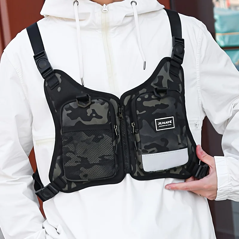 1pcs Tactical bag vest, hiking jacket bag outdoor multi-purpose bag oxford cloth adjustable tactical vest bag
1pcs Tactical bag vest, hiking jacket bag outdoor multi-purpose bag oxford cloth adjustable tactical vest bag