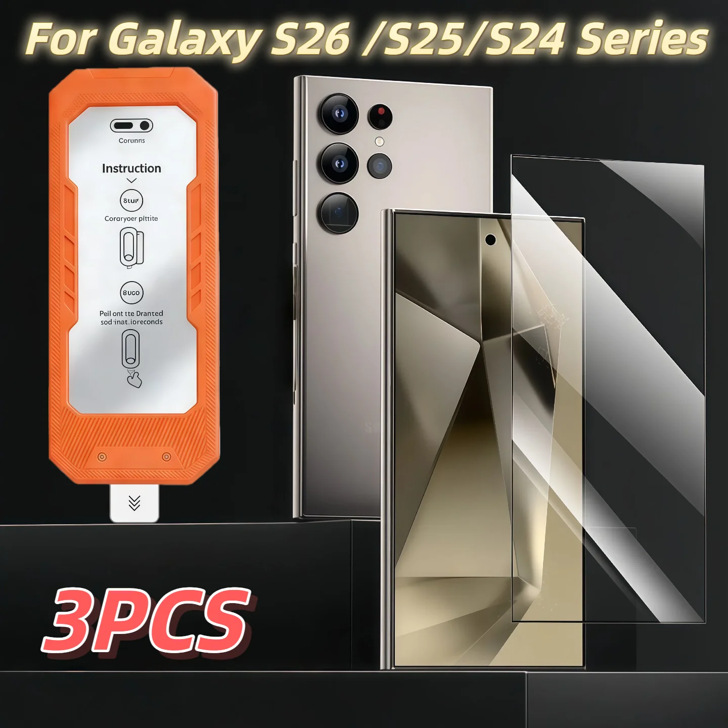 3PCS 9H Hardness Anti-Fingerprint Tempered Glass Screen Protector for Galaxy S26 S25 S24 Ultra plus No Dust Mobile Accessory
3PCS 9H Hardness Anti-Fingerprint Tempered Glass Screen Protector for Galaxy S26 S25 S24 Ultra plus No Dust Mobile Accessory