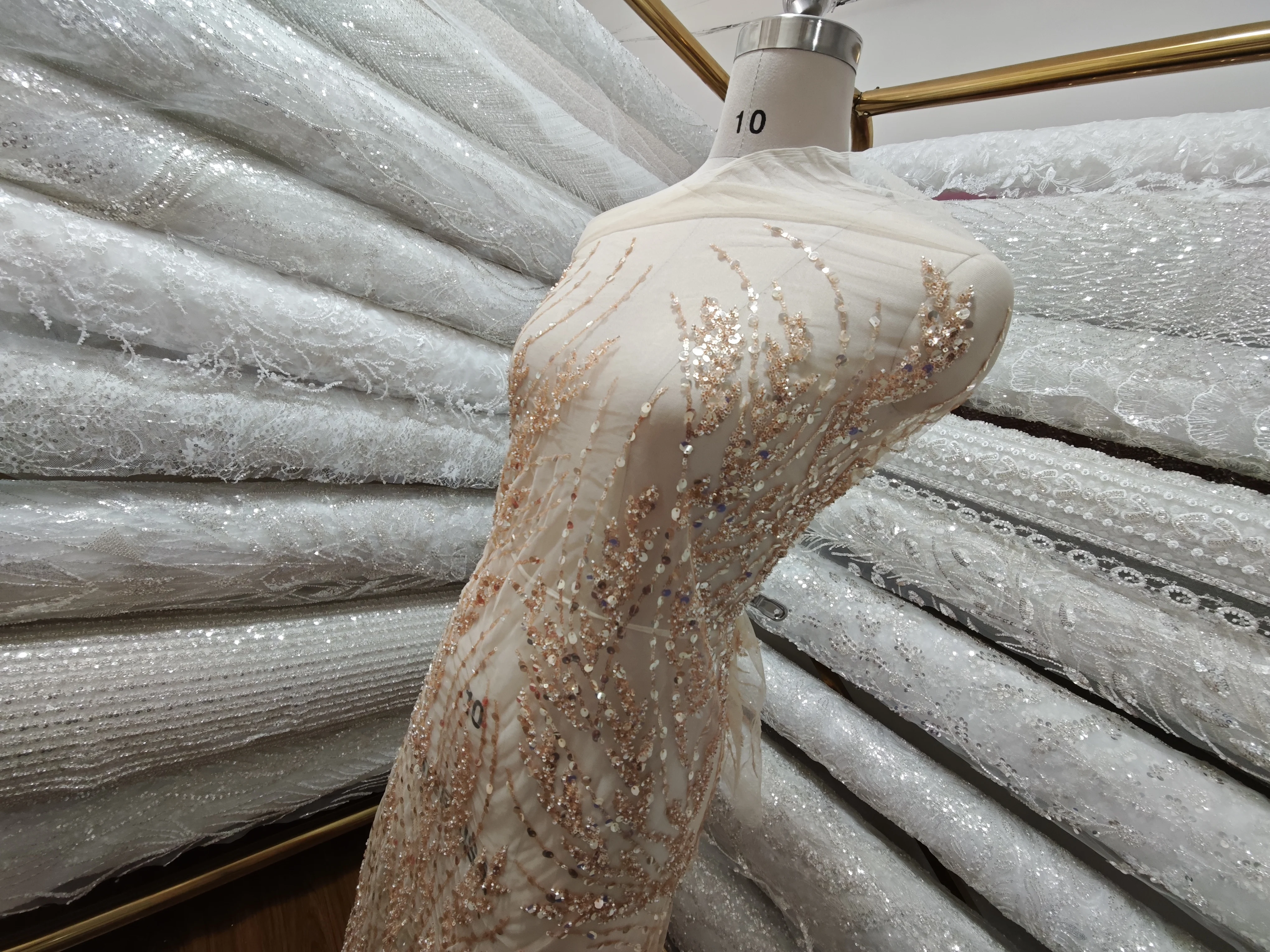 Gold Waves Ironed Diamonds Diy Sequins, Mesh Chiffon Fabric Patch Background Decoration Dress Wedding Design Evening Dress
Gold Waves Ironed Diamonds Diy Sequins, Mesh Chiffon Fabric Patch Background Decoration Dress Wedding Design Evening Dress