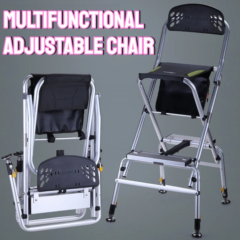 Складное портативное кресло для рыбалки на открытом воздухе, легкое, многофункциональное, регулируемое, с креплением для снастей
Складное портативное кресло для рыбалки на открытом воздухе, легкое, многофункциональное, регулируемое, с креплением для снастей