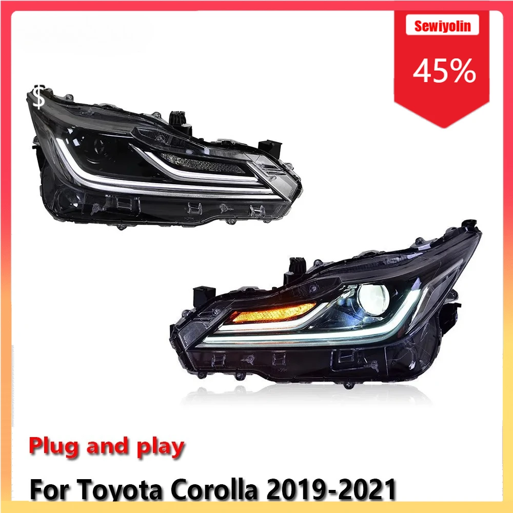 Car LED Headlight Automobile Parts For Toyota Corolla 2019-2021 Fog DRL Brake Turn Signal Lamp Plug and Play
Car LED Headlight Automobile Parts For Toyota Corolla 2019-2021 Fog DRL Brake Turn Signal Lamp Plug and Play